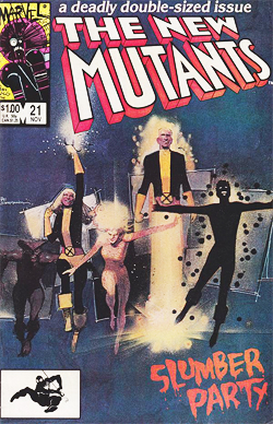 New Mutants 21 cover by Bill Sienkiewicz